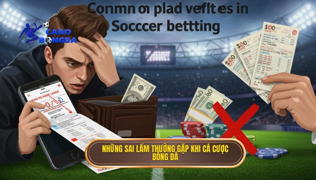 những sai lầm thường gặp khi cá cược bóng đá