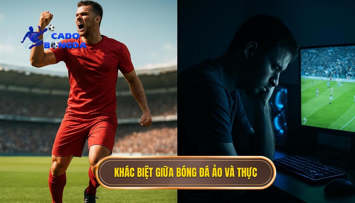 Sự khác biệt cốt lõi giữa Bóng đá ảo và Bóng đá thực
