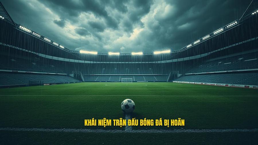 Hiểu đúng về khái niệm trận đấu bóng đá bị hoãn