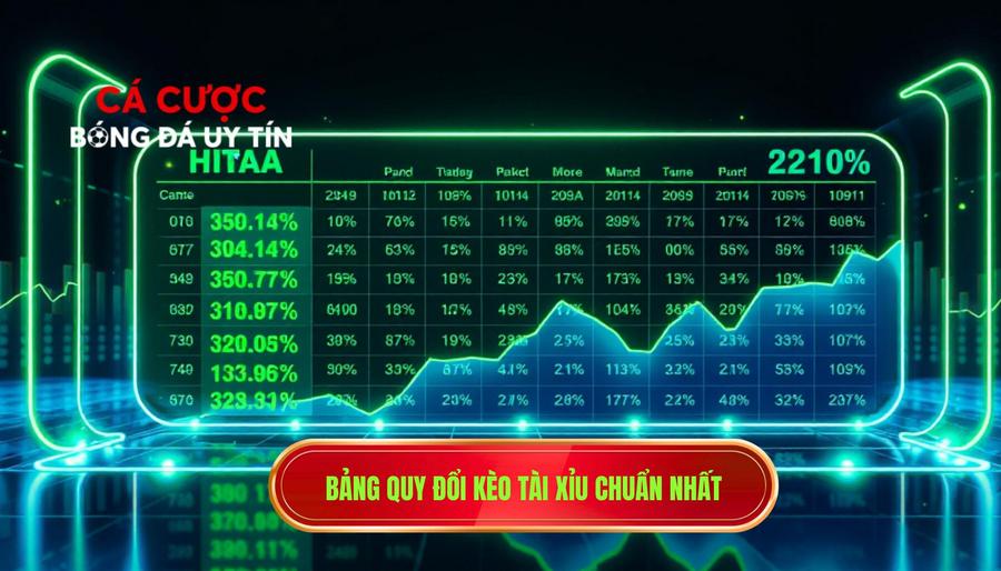 3. Bảng quy đổi kèo Tài Xỉu chuẩn nhất